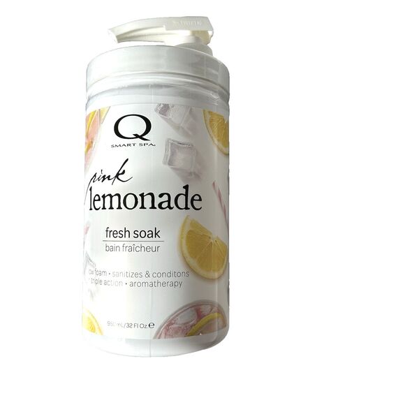 QTICA Smart Spa Pink Lemon Lemonade Fresh Soak Hands & Feet XL Size 32 oz  NEW - Picture 2 of 6